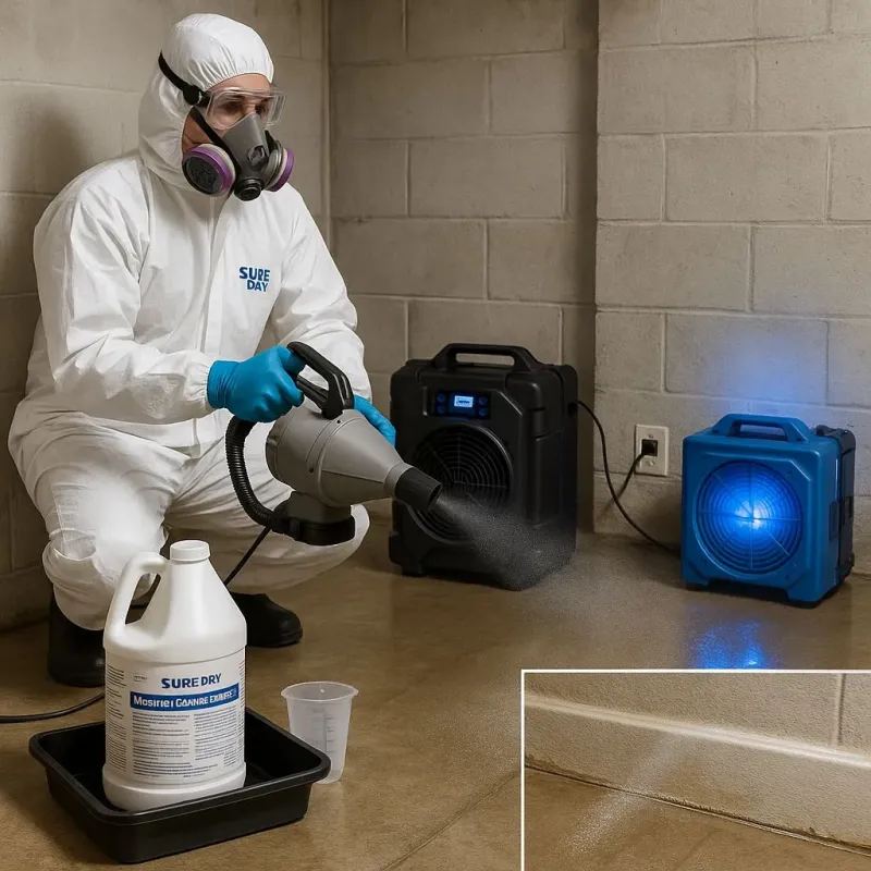Sanitization and Odor Removal process in Union Beach, NJ